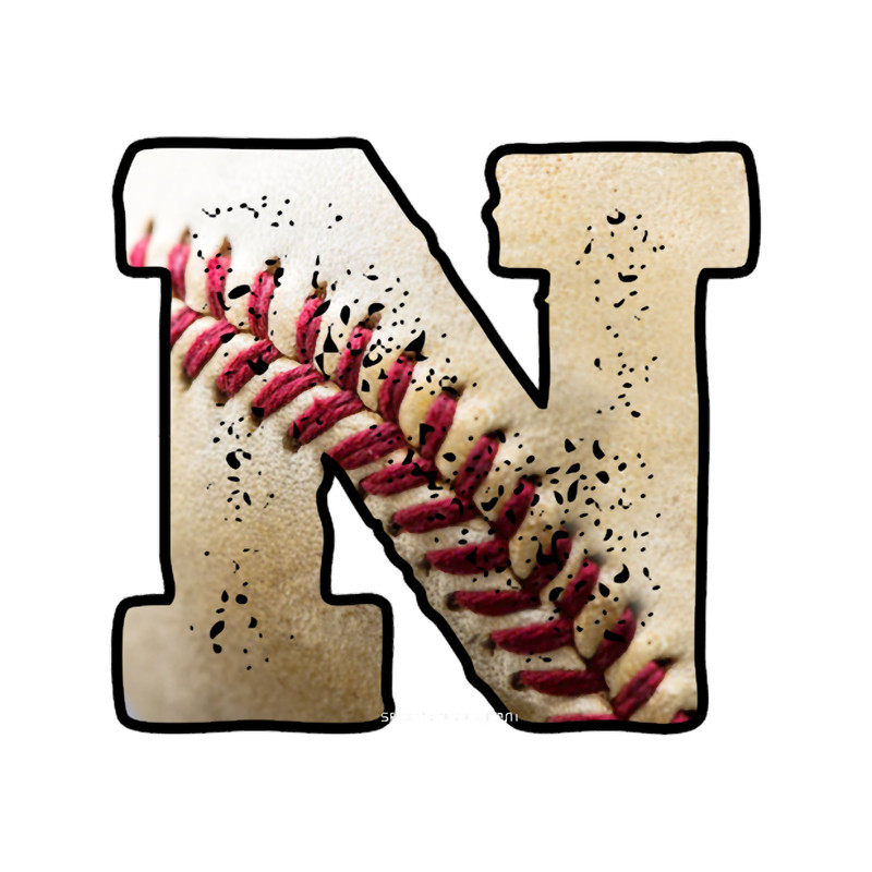 Monogram N Baseball Stitch Lines.png