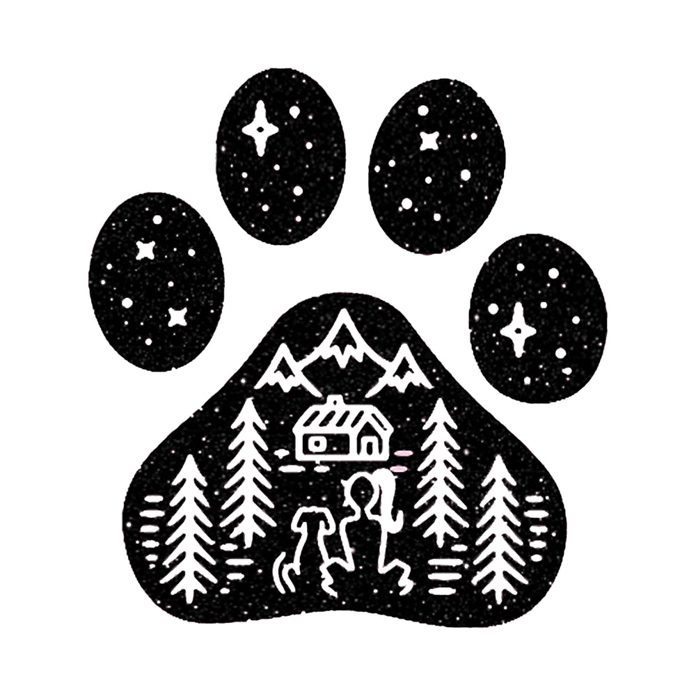 Dog paw camping best gift for puppies lover .png