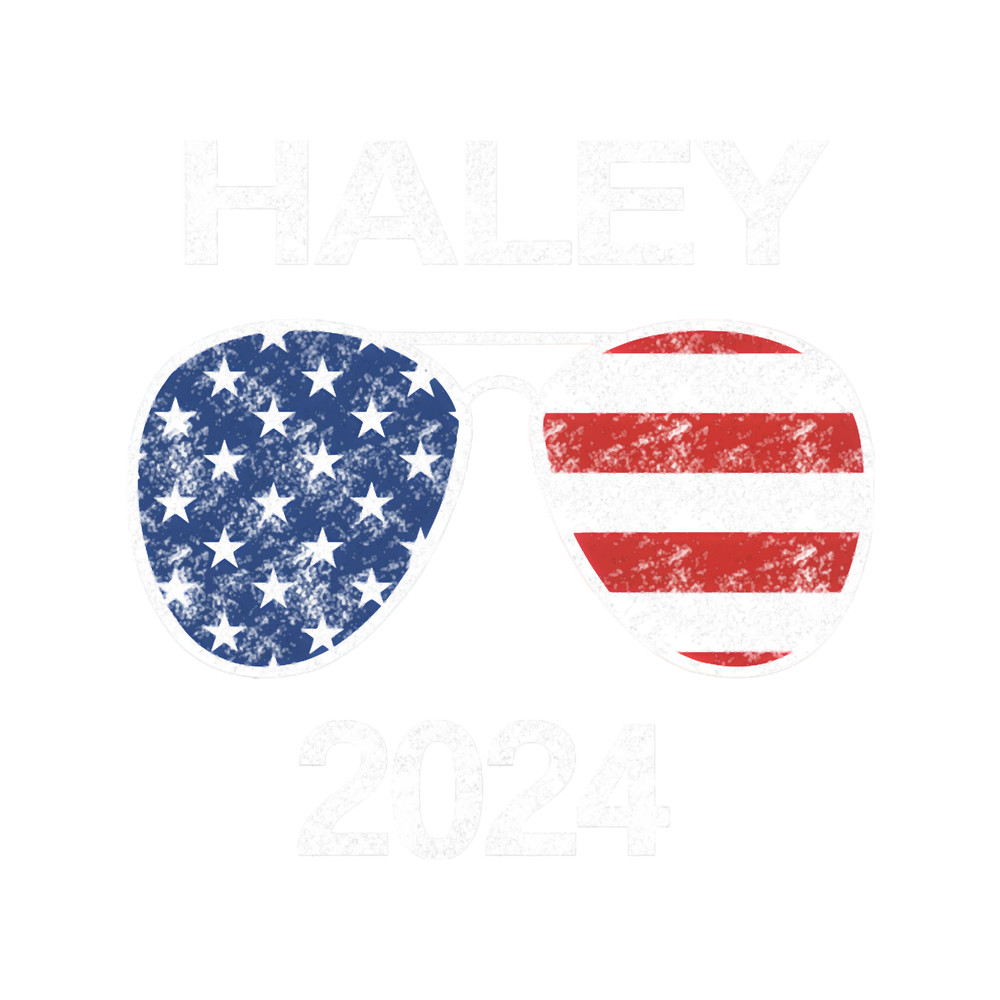 Nikki Haley 2024 Vintage President Distressed USA Flag Sunglasses - Nikki Haley.png