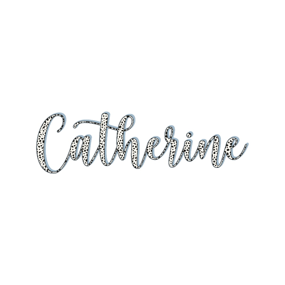 Catherine name, Dalmatian pattern Catherine first name.png