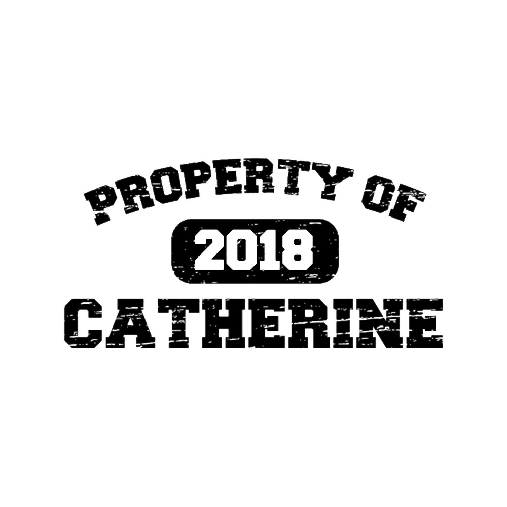Property Of Catherine - Retro College Design .png