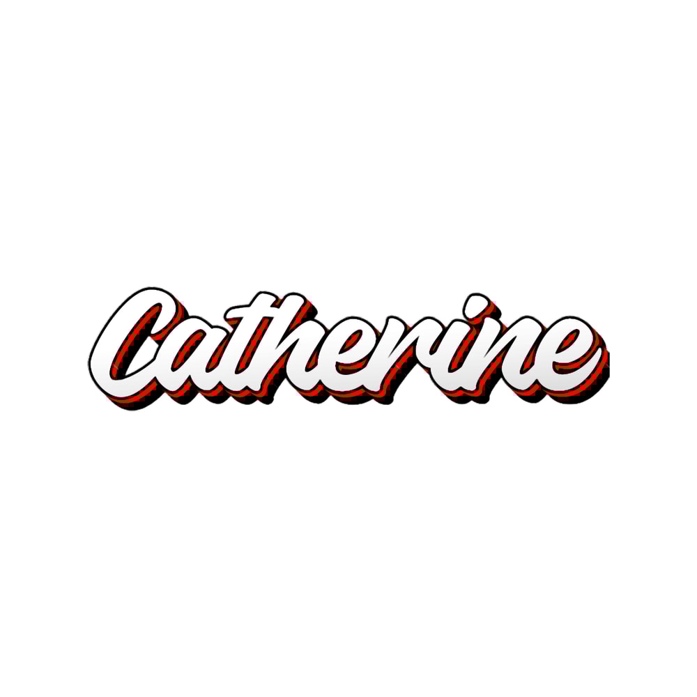 Retro Catherine Name Label (Black).png