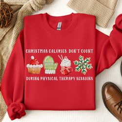 christmas physical therapy, physical therapist assistant, xmas, physical therapist tee, physical therapy gifts, elf swea
