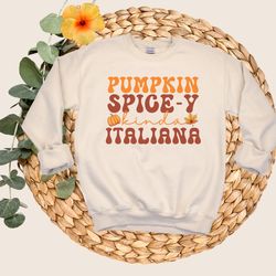 pumpkin spice sweatshirt, italian shirt, fall coffee sweatshirt, pumpkin spice latte shirt, thanksgiving shirt, pumpkin