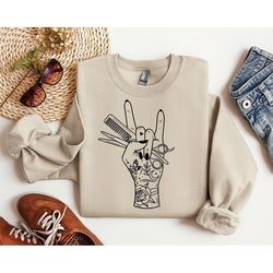 hair stylist sweatshirt,hair dresser sweater,licensed hairapist,gift for hairdresser,beautican sweatshirt,hair dresser ,