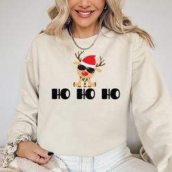 ho ho ho sweatshirt, womens christmas sweatshirt, ho ho ho shirt, xmas sweater, christmas crewneck, christmas top, ho ho