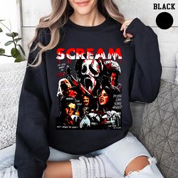 horror movies scream sweatshirt, retro halloween sweatshirt, 90s horror movie , ghost face sweatshirt, spooky crewneck,