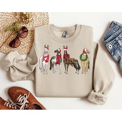 horse christmas sweatshirt, western christmas horse shirt, womens christmas sweater, funny christmas shirt, horse lover