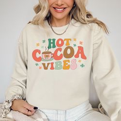 hot cocoa vibes sweater, funny christmas, hot chocolate sweater, hot cocoa sweater, cute christmas, new year sweater