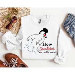 how snowflake are really made sweater, funny snowman sweatshirt, funny christmas shirt, holiday shirt, winter shirt,chri