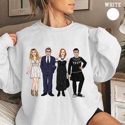 schitts creek rose family sweatshirt, schitt creek sweater, rosebud motel sweatshirt, ew david sweater, rose sweatshirt,