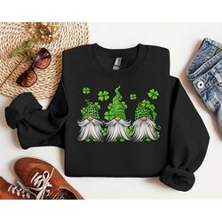 st patrick's day gnomes sweater, gnomes hoodiee, happy st patrick's day shirt, st patrick's day sweater, irish shirt
