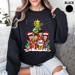 the beatles christmas shirt, christmas music sweatshirt, abbey road the beatles tshirt, the beatles christmas sweatshirt