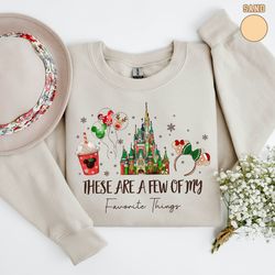 these are a few of my favorite things sweatshirt, disney christmas sweater, disney christmas kids, cute christmas, disne