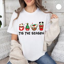 tis the season disney shirt, disney coffee christmas tshirt, disney mickey tee shirt, christmas gifts shirt, disneyland