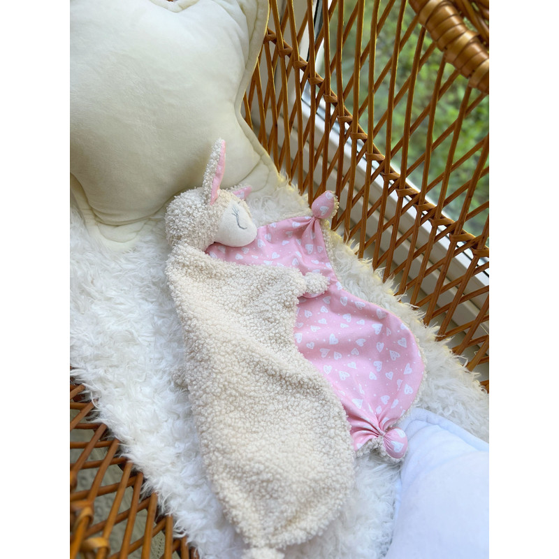 Lama Comforter Toy Alpaca Lovey Soft Toy Lama Baby Toy Baby Comforter Baby Lovey 3