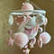 Rabbit Baby Mobile Girl Felt Mobile Crib Handmade Mobile Bebe Nursery Decor Nursery Mobile Baby Sho 6