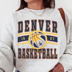denver nugget, vintage denver nugget sweatshirtt shirt, nuggets sweater, nuggets t shirt, basketball fan shirt, retro de