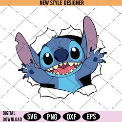 Disney Stitch Svg Png, Stitch Svg, Lilo and Stitch Svg, Cartoon Stitch Svg, Cute Stitch Svg, Instant Download