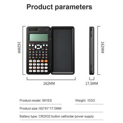 Solar-Powered LCD Notepad & Folding Calculator for Office, School: A Versatile Solution