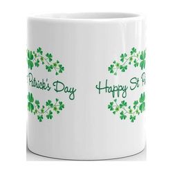Happy St. Patrick's Day Coffee Tea Ceramic Mug Office Work Cup Gift 15 oz