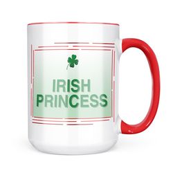 Christmas Cookie Tin Irish Princess St. Patrick's Day Clover Fade Mug gift for Coffee Tea lovers