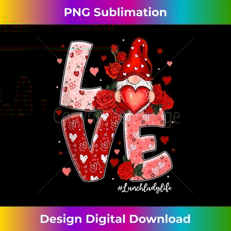 LOVE Lunch Lady Funny Couple Gnomes Valentine Day Hearts 1690.jpg