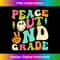 Peace Out 2nd Grade Groovy Graduation Last Day of School - Classic Sublimation PNG File - Access the Spectrum of Sublimation Artistry