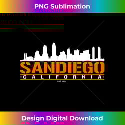san diego california design with classic look - professional sublimation digital download