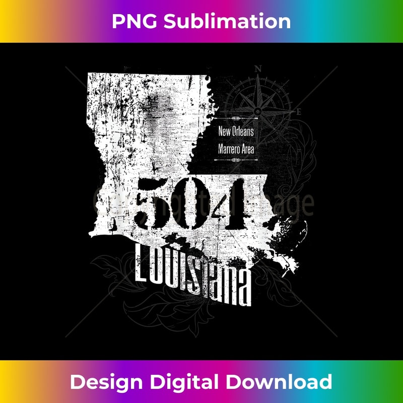 New Orleans Area Code 504 Louisiana Parish Pride Grunge - Sp | Inspire ...
