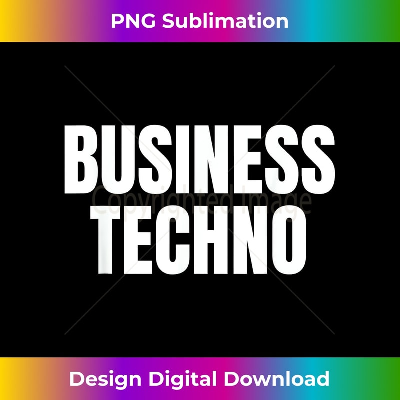 Business Techno EDM Rave Detroit Electronic Dance Music - Vintage Sublimation PNG Download