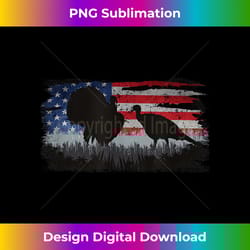 turkey hunter - fun turkey hunting patriotic usa flag 1