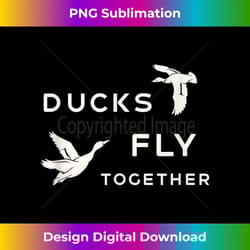 ducks fly together flying double duck - decorative sublimation png file