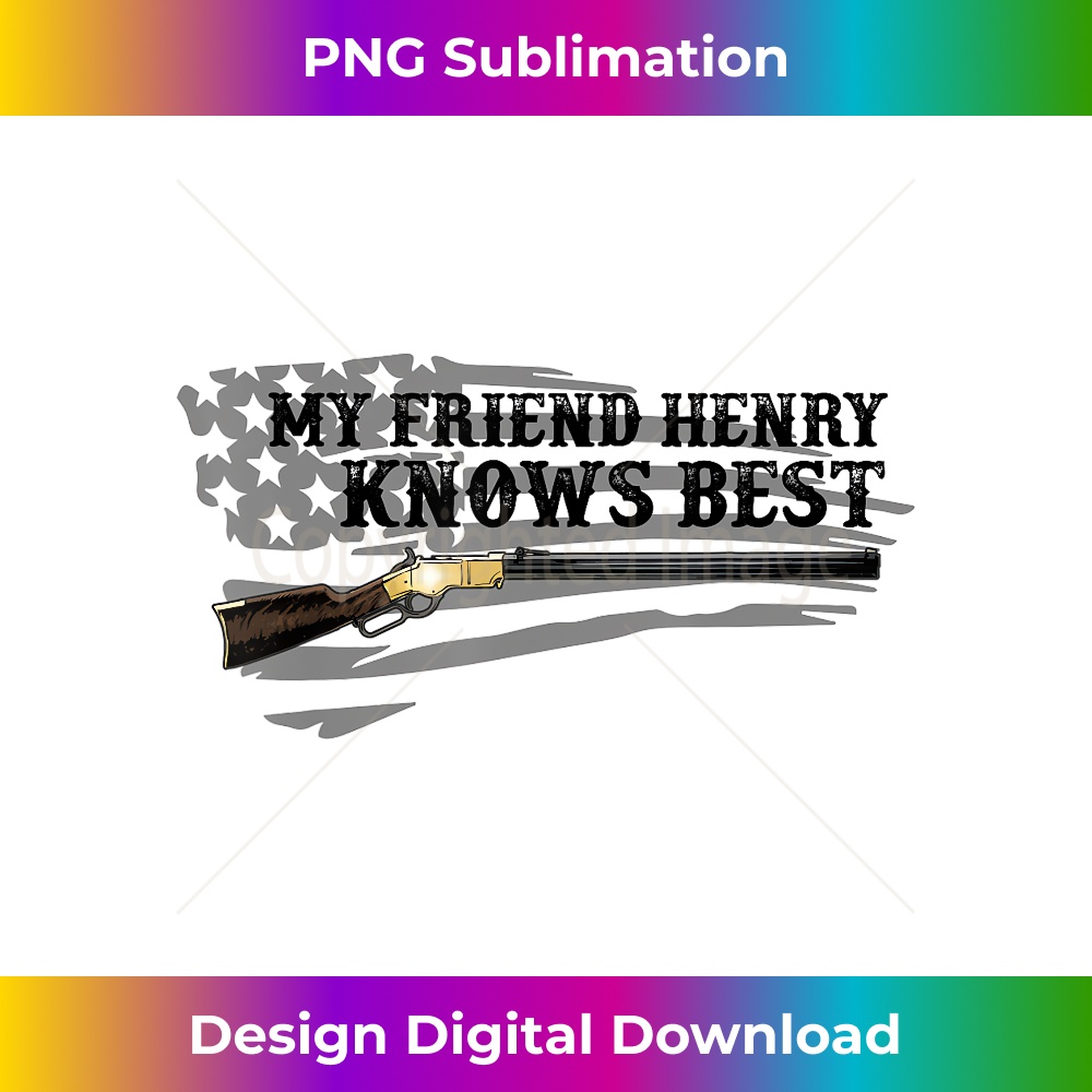 Henry Rifle American flag - Signature Sublimation PNG File