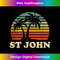 St John USVI Beach Palm Tree retro 70s boys girls 1 - Stylish Sublimation Digital Download