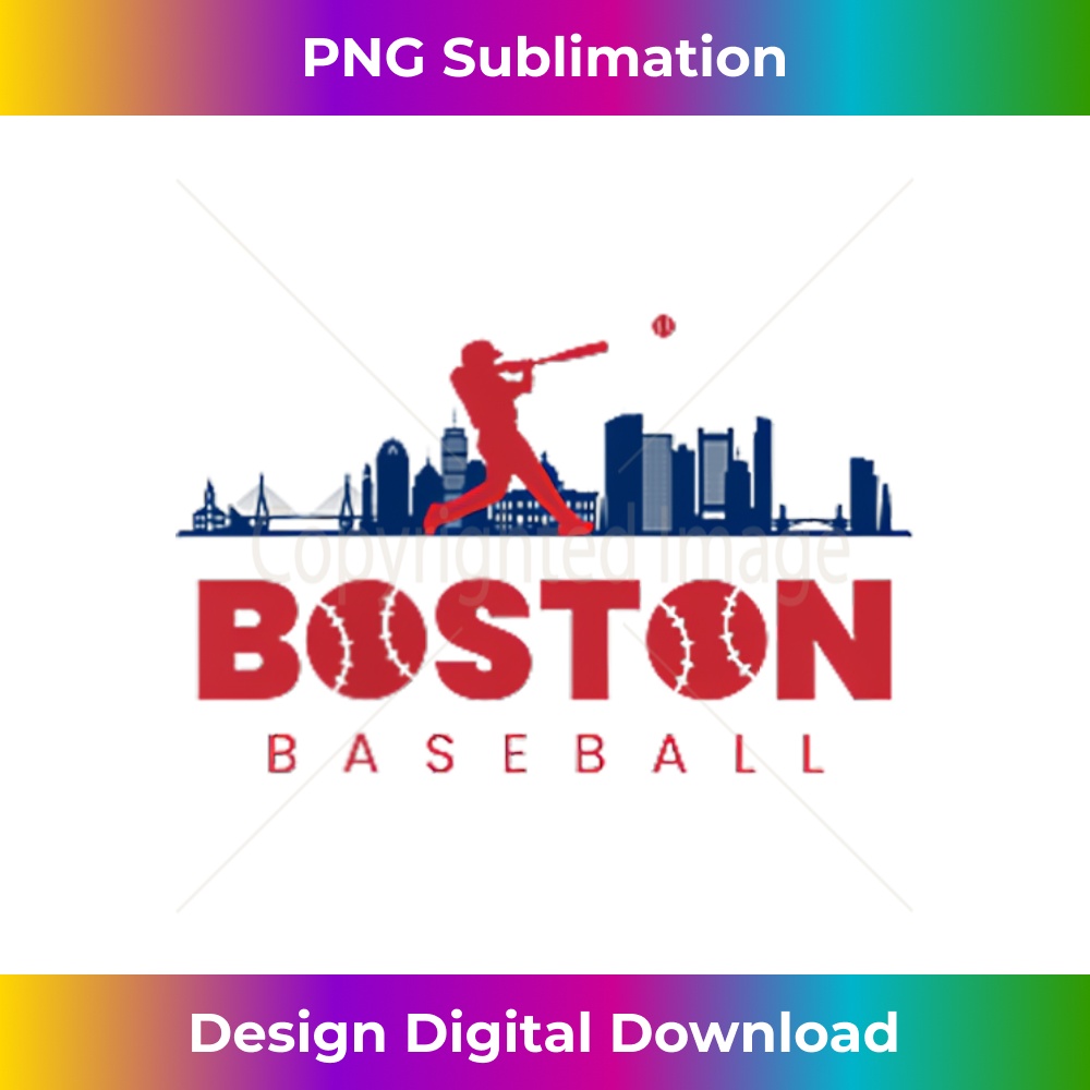 Boston Baseball Vintage Minimalist Retro Baseball Lover - PNG Transparent Sublimation Design