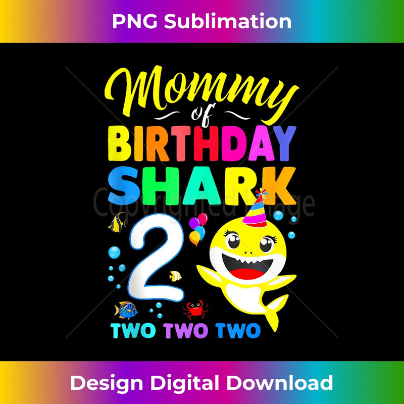 Mommy Of Birthday Shark 2nd Matching Oufit Party For Family 1 - Premium Sublimation Digital Download