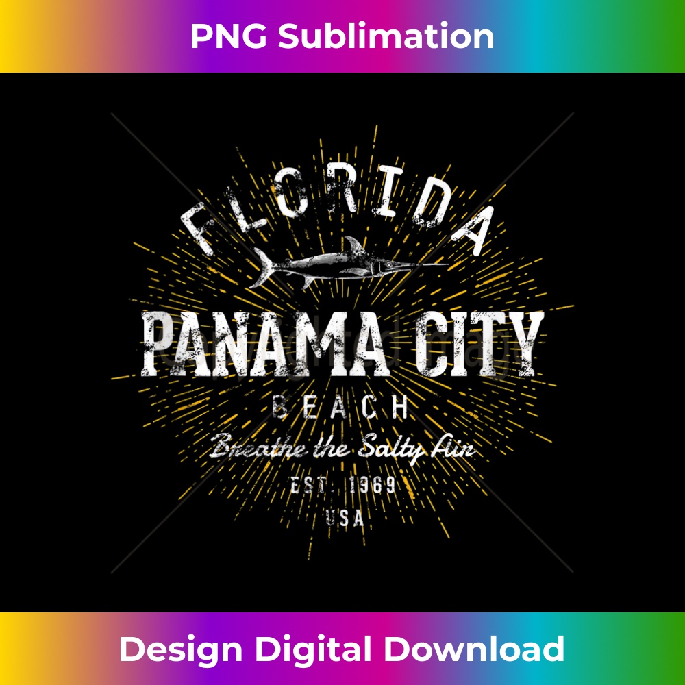 Retro Vintage Panama City Beach 1 - Vintage Sublimation PNG Download