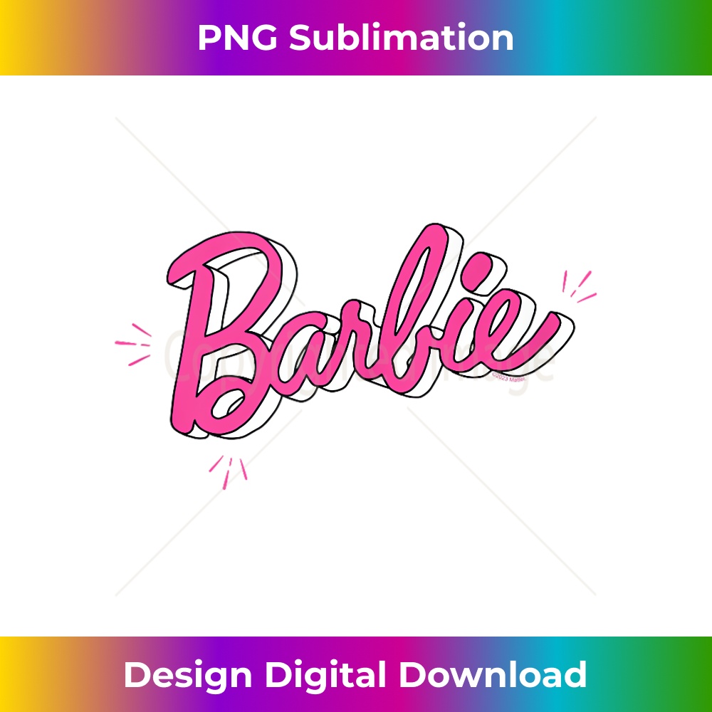 Barbie - Sketch Logo - Instant PNG Sublimation Download