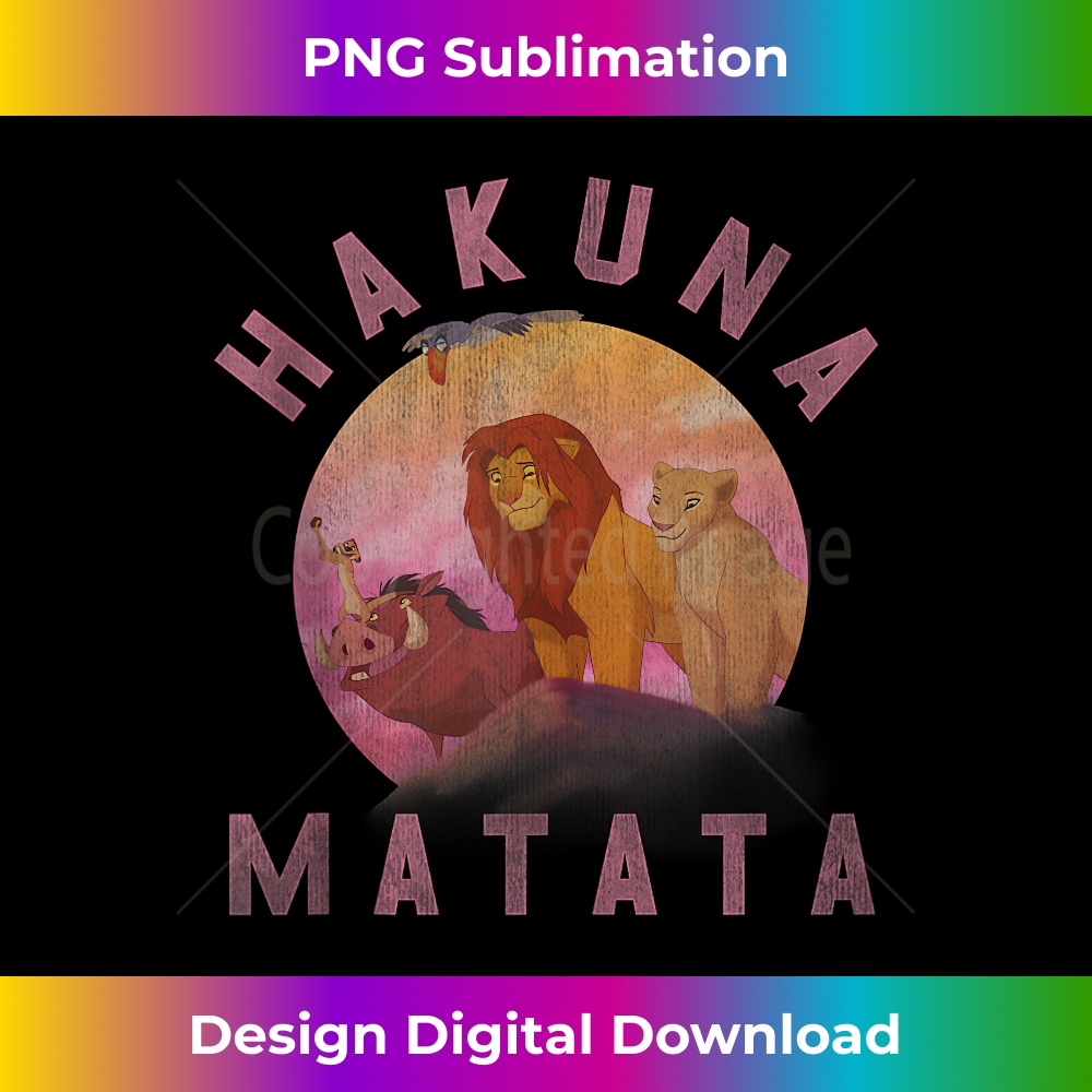 Disney Lion King Hakuna Matata Pride Rock Group Portrait - Decorative Sublimation PNG File
