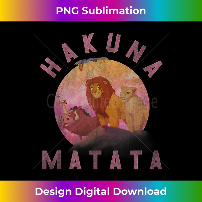Disney Lion King Hakuna Matata Pride Rock Group Portrait - Decorative Sublimation PNG File