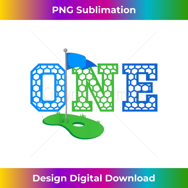 1st Birthday Golfer 1 Year old Golf Boy Girl Birthday - Exclusive PNG Sublimation Download