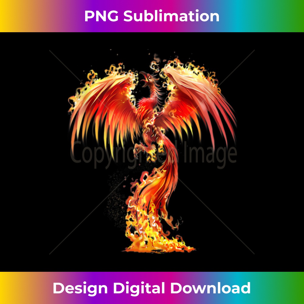 Rising Phoenix Fire Fenix Inspirational Fantasy  1 - Modern Sublimation PNG File