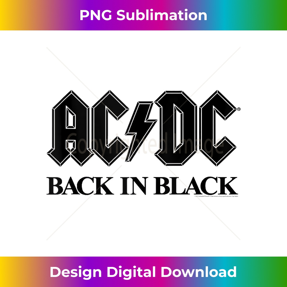 ACDC - Bold Black - Creative Sublimation PNG Download