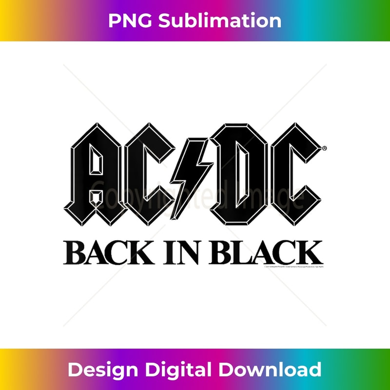 ACDC - Bold Black - Creative Sublimation PNG Download