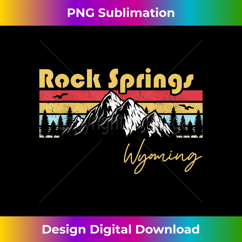 Rock Springs Wyoming Hometown Vintage Home State Roots Pride 1 - Instant PNG Sublimation Download