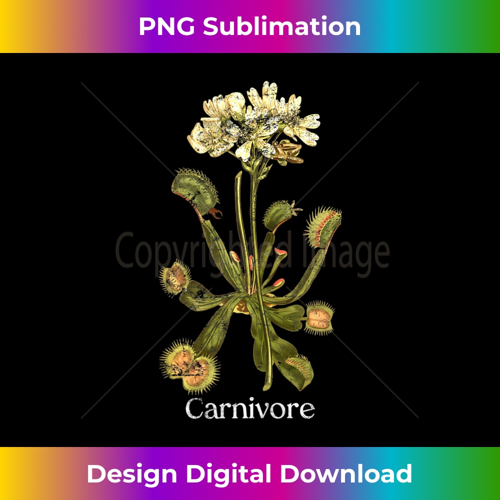 Vintage Distressed Venus Flytrap Carnivore Plant 1 - Digital Sublimation Download File
