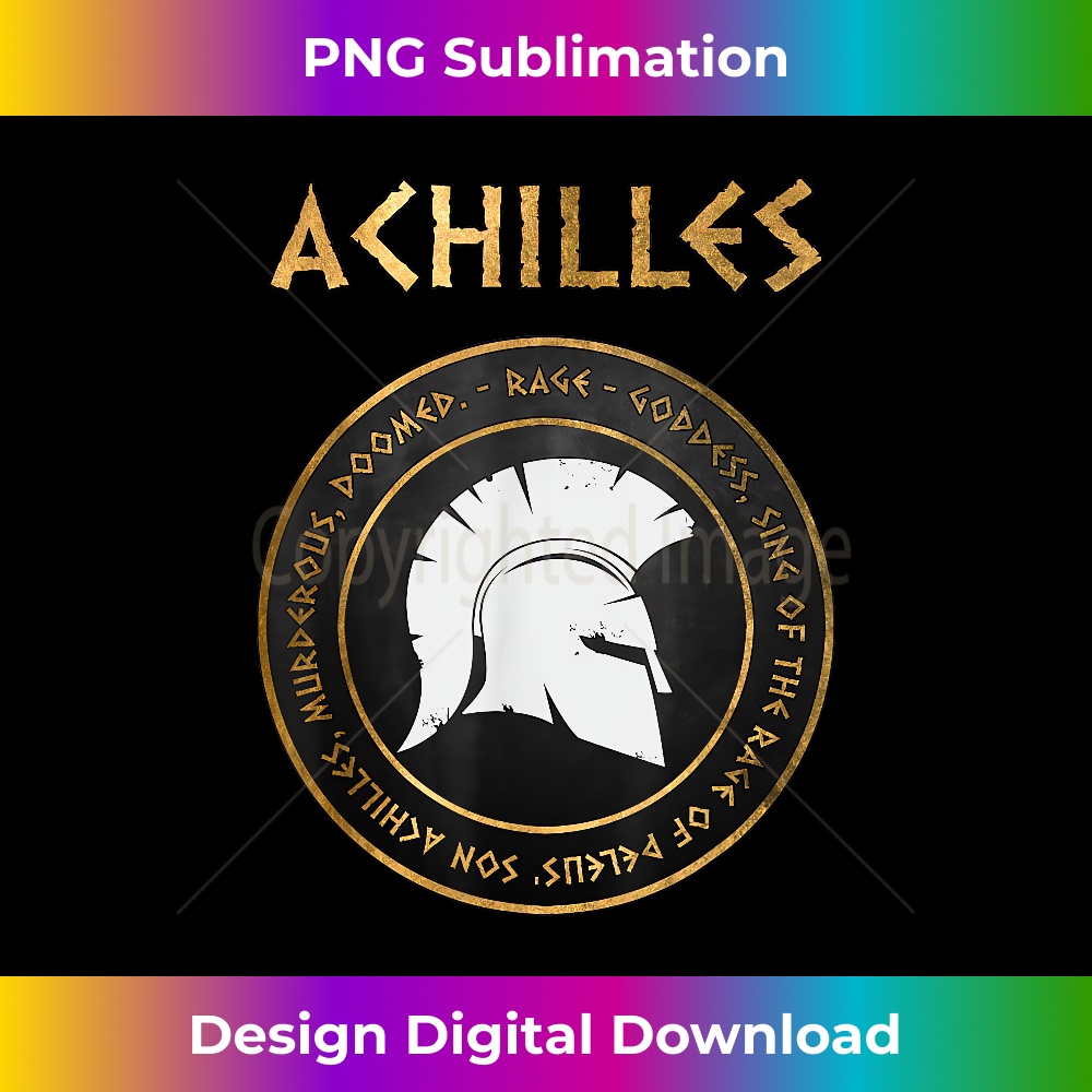 Rage of Achilles Ancient Greek History Homer the Iliad 1 - Signature Sublimation PNG File