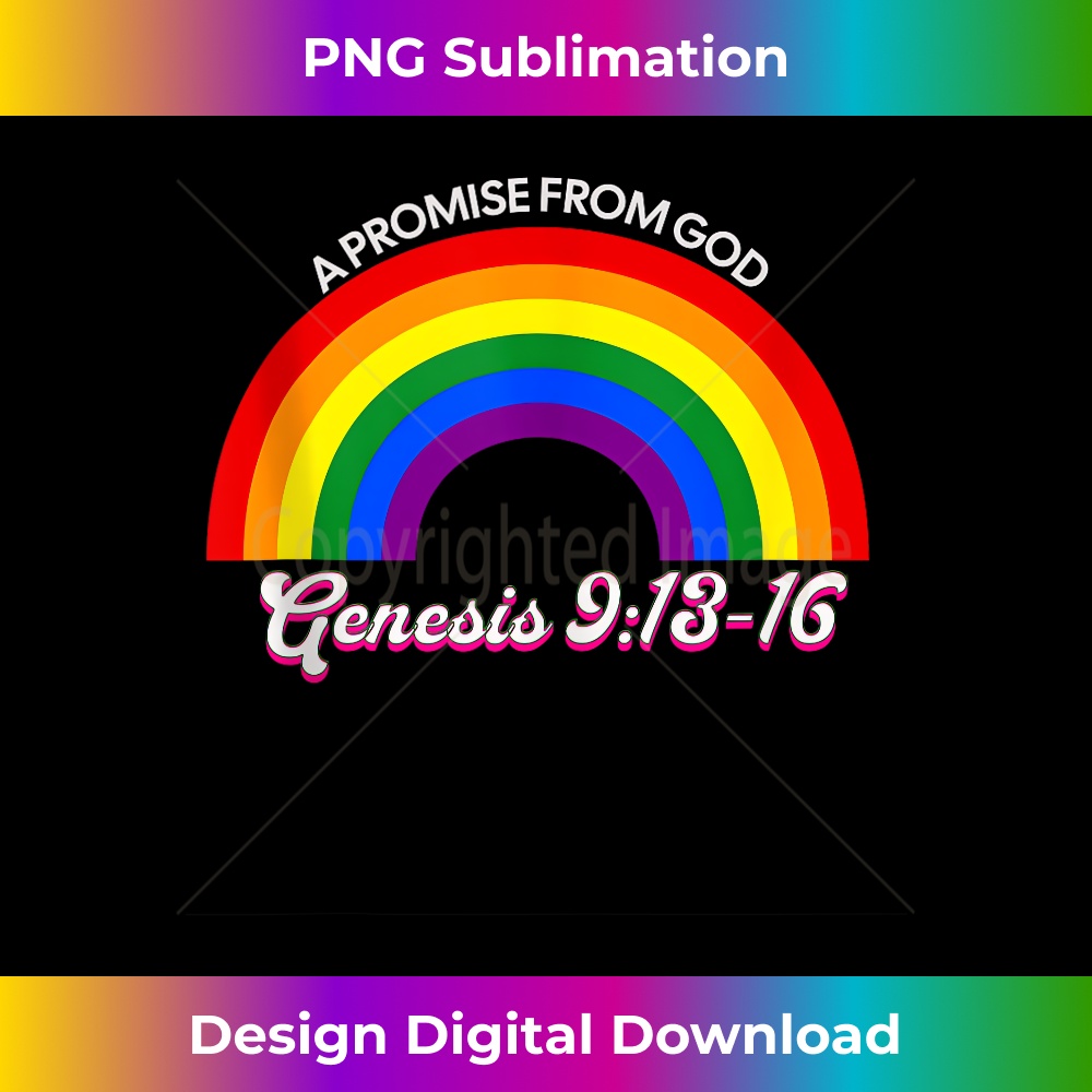 Rainbow Pride God's Promise Genesis 913 Christian Faith 1 - Stylish Sublimation Digital Download