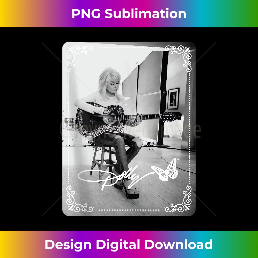 Dolly Parton in the Studio - PNG Transparent Digital Download File for Sublimation